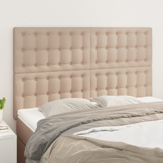 vidaXL Κεφαλάρι Καπουτσίνο 144x5x118/128 εκ. από Συνθετικό Δέρμα