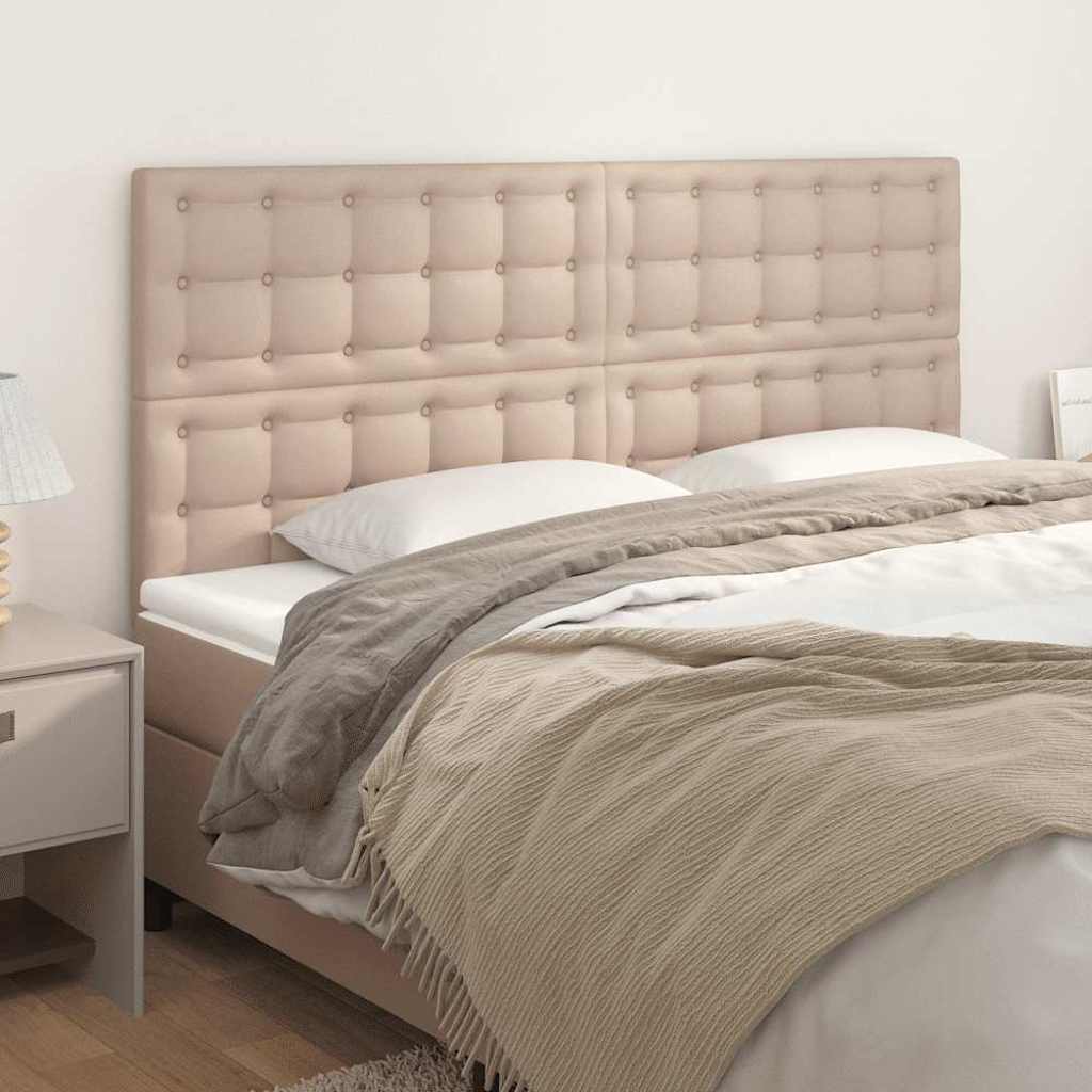 vidaXL Κεφαλάρι Καπουτσίνο 160x5x118/128 εκ. από Συνθετικό Δέρμα