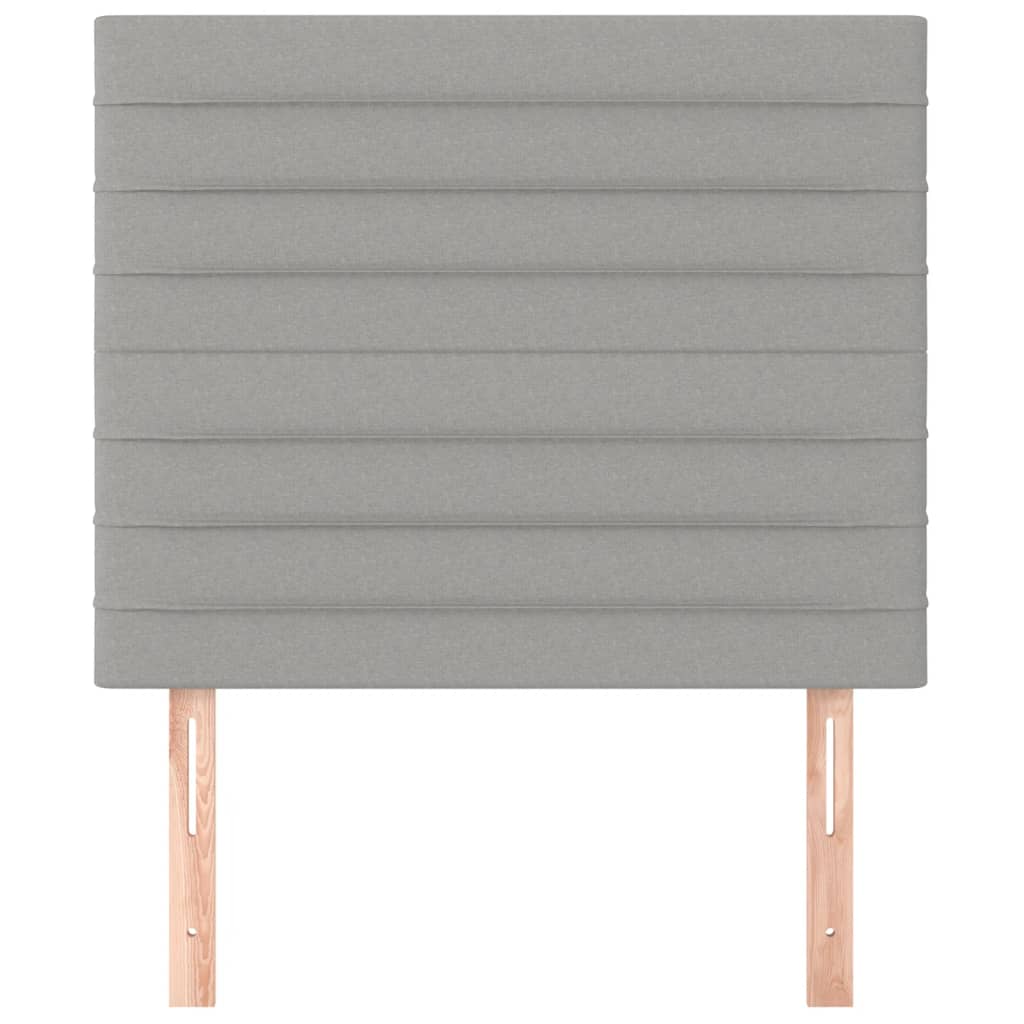 vidaXL Κεφαλάρια Κρεβατιού 2 τεμ. Αν. Γκρι 80 x 5 x 78/88εκ.Υφασμάτινο