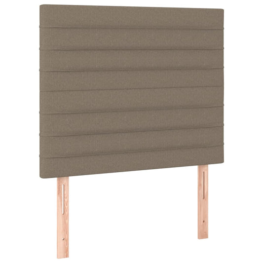 vidaXL Κεφαλάρι Κρεβατιού Μπεζ 100x5x118/128 εκ. Ύφασμα