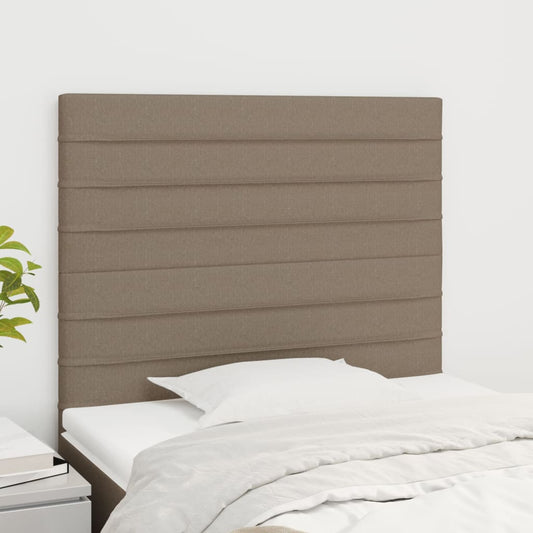 vidaXL Κεφαλάρι Κρεβατιού Μπεζ 100x5x118/128 εκ. Ύφασμα