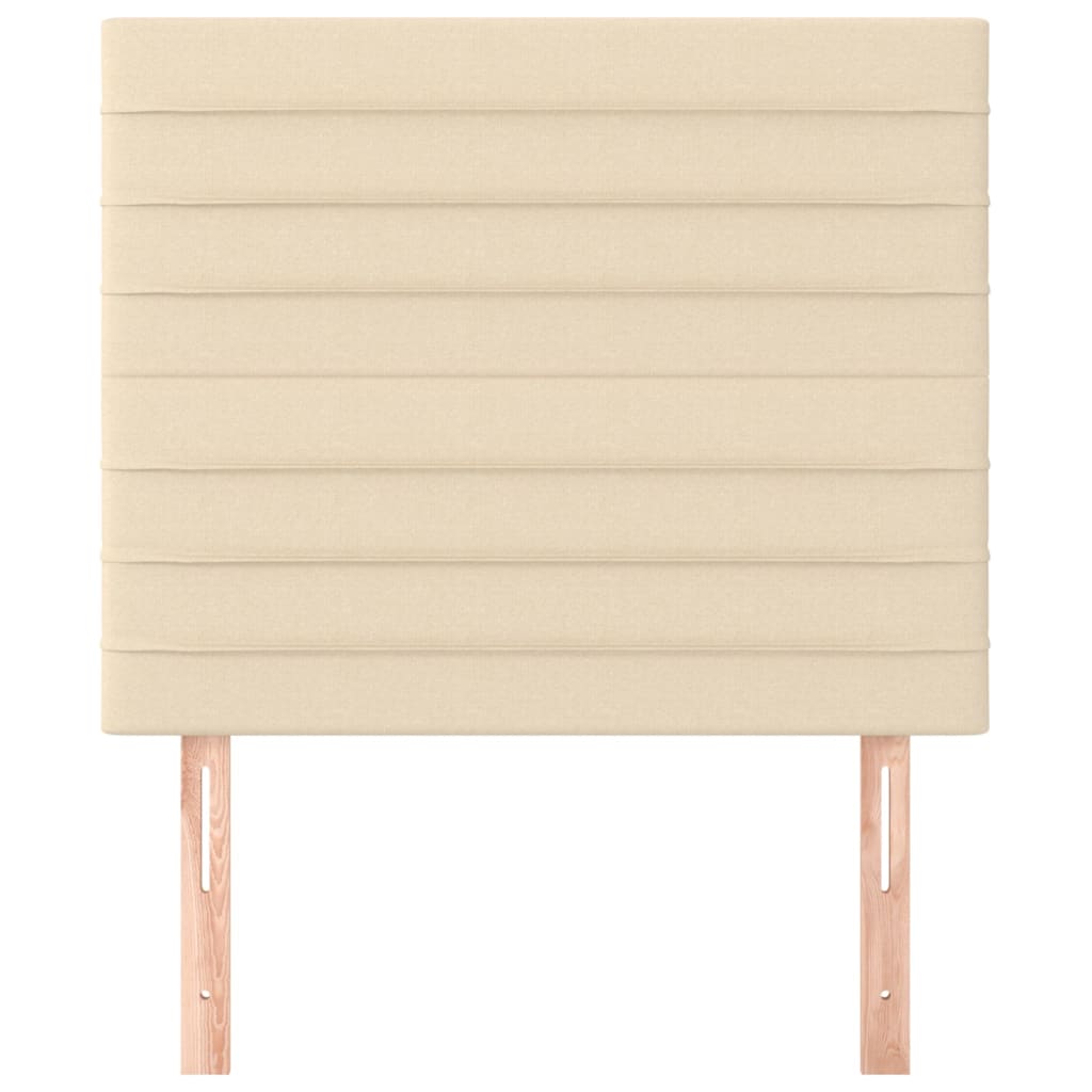 vidaXL Κεφαλάρια Κρεβατιού 2 τεμ. Κρεμ 100x5x78/88 εκ. Υφασμάτινο
