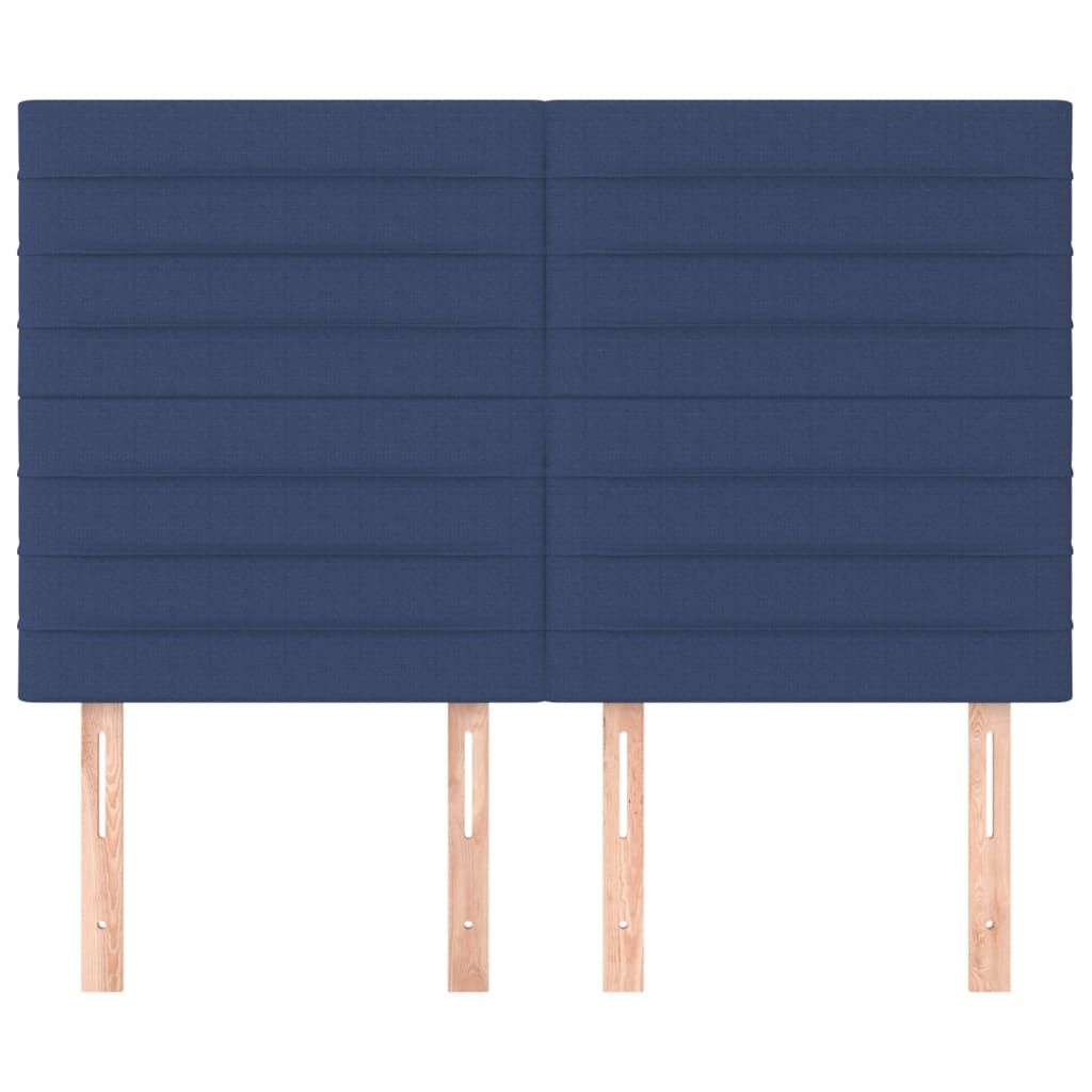 vidaXL Κεφαλάρι Μπλε 144x5x118/128 εκ. Ύφασμα