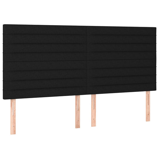 vidaXL Κεφαλάρι Μαύρο 160x5x118/128 εκ. Ύφασμα