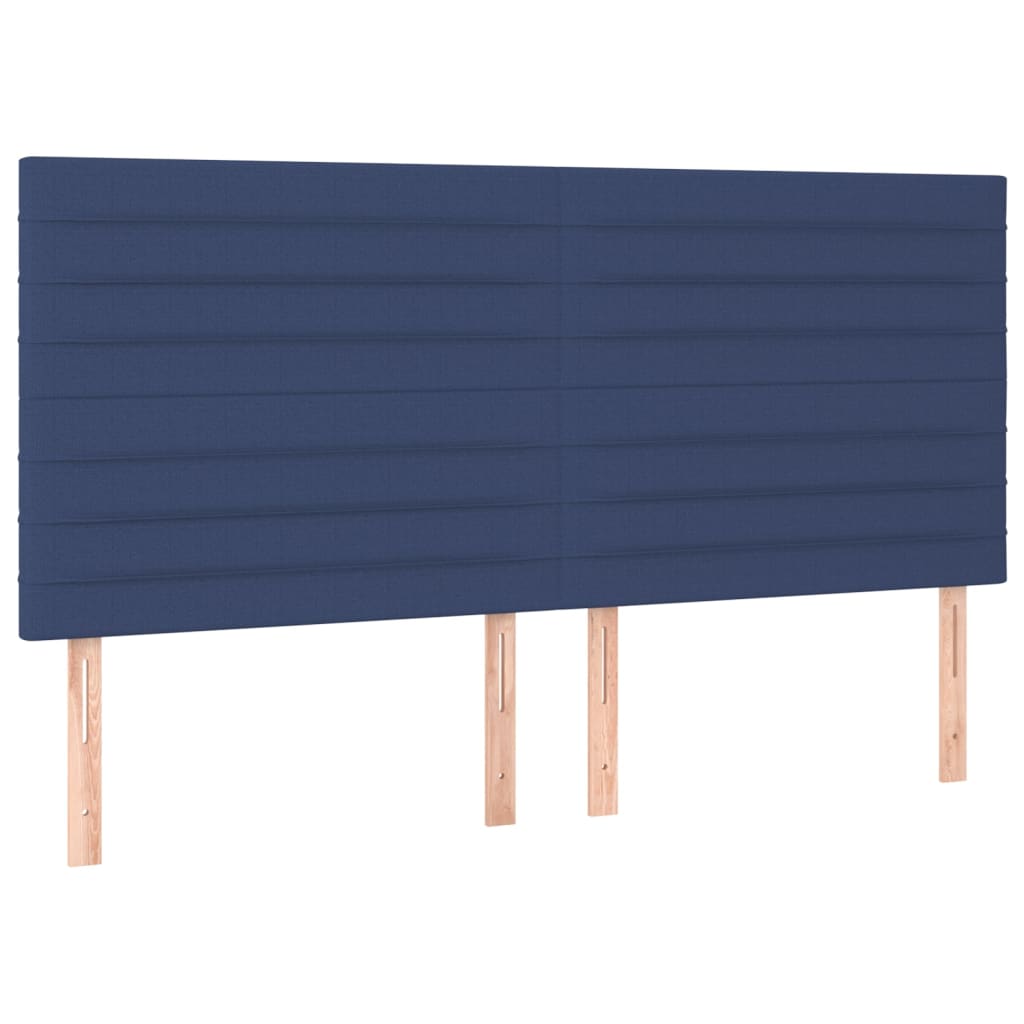vidaXL Κεφαλάρι Μπλε 160x5x118/128 εκ. Ύφασμα