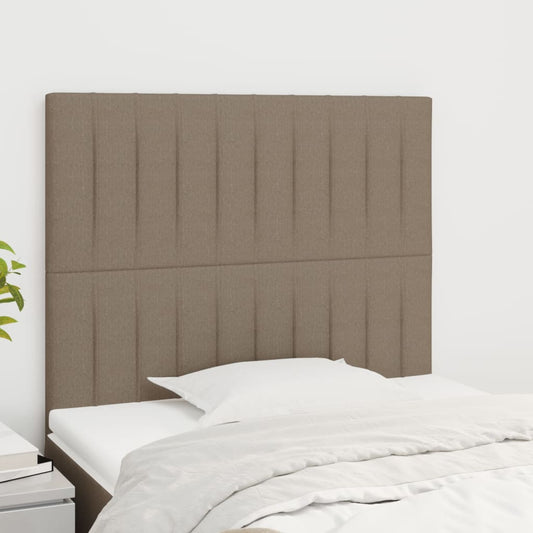 vidaXL Κεφαλάρι Κρεβατιού Μπεζ 90x5x118/128 εκ. Ύφασμα
