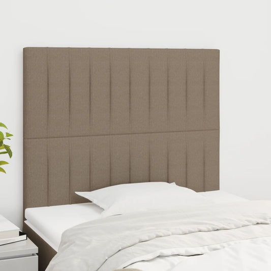 vidaXL Κεφαλάρι Κρεβατιού Μπεζ 100x5x118/128 εκ. Ύφασμα