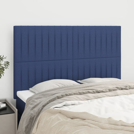 vidaXL Κεφαλάρι Μπλε 144x5x118/128 εκ. Ύφασμα