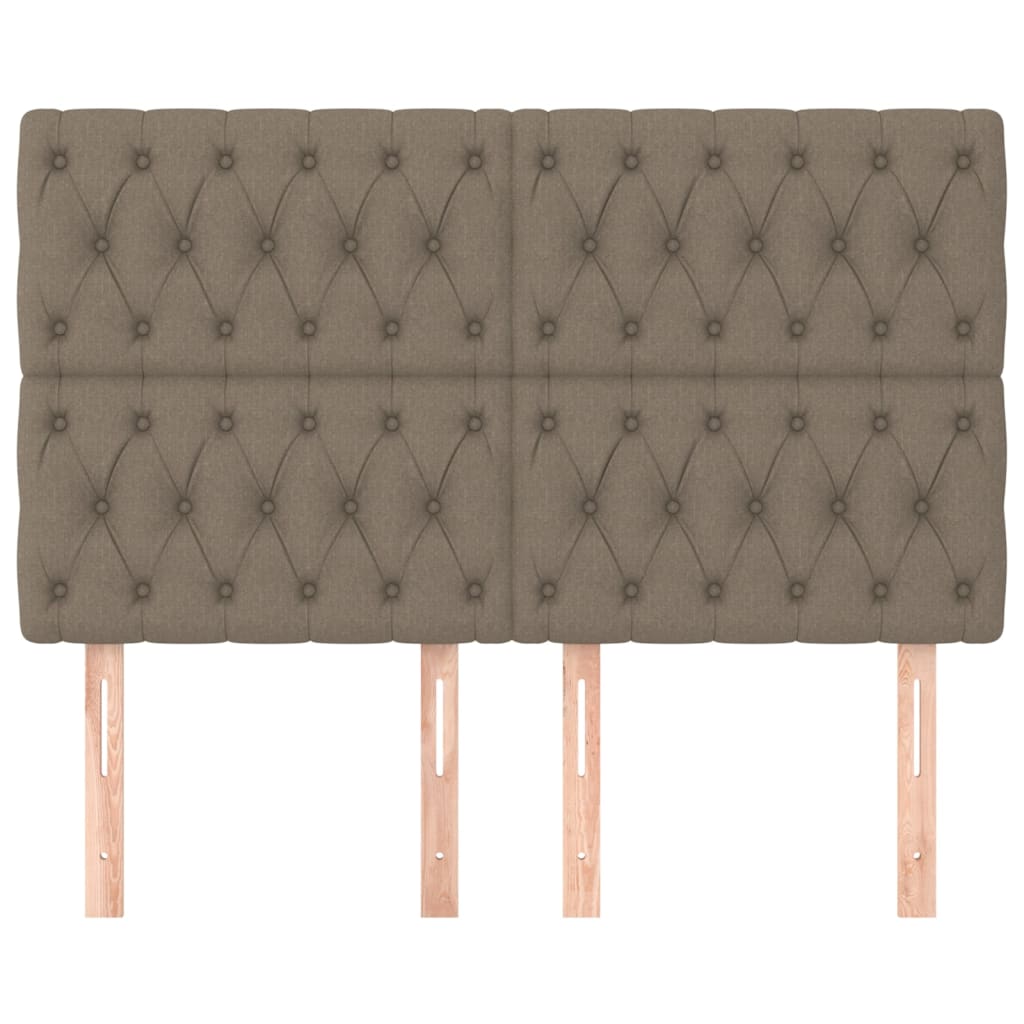 vidaXL Κεφαλάρι Κρεβατιού Μπεζ 160x7x118/128 εκ. Ύφασμα