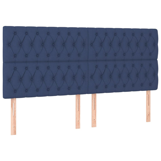 vidaXL Κεφαλάρι Μπλε 200x7x118/128 εκ. Ύφασμα
