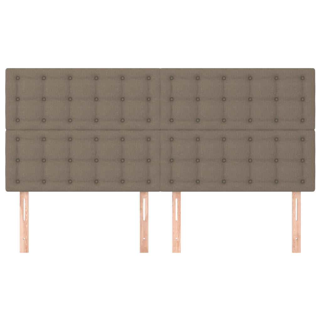 vidaXL Κεφαλάρι Κρεβατιού Μπεζ 180x5x118/128 εκ. Ύφασμα
