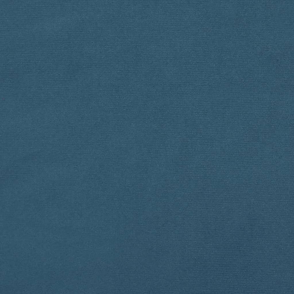 vidaXL Κεφαλάρι Σκούρο Μπλε Βελούδινο 80x5x118/128 εκ.