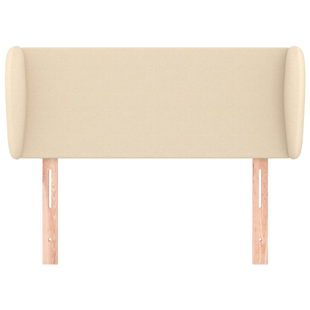 vidaXL Κεφαλάρι με Πτερύγια Κρεμ 83 x 23 x 78/88 εκ. Υφασμάτινο