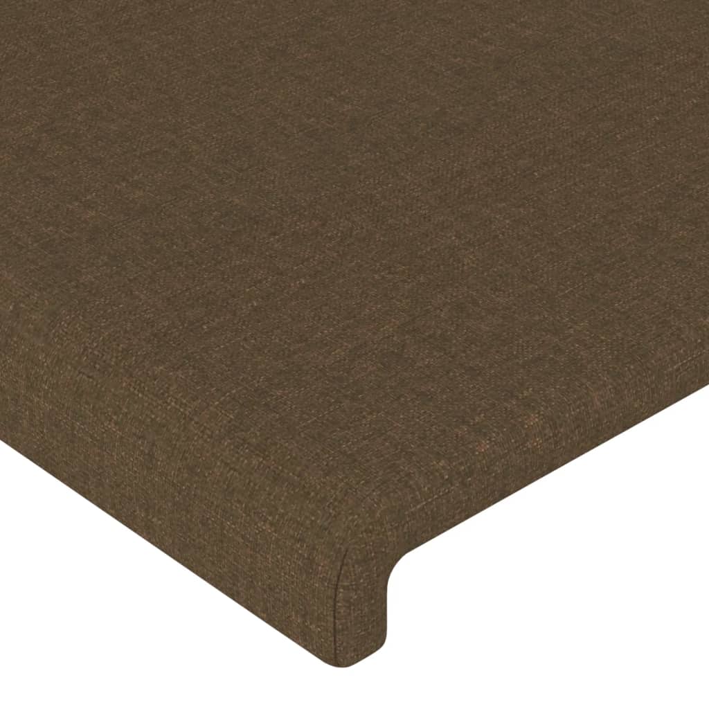 vidaXL Κεφαλάρι με Πτερύγια Σκούρο Καφέ 93x23x78/88 εκ. Υφασμάτινο