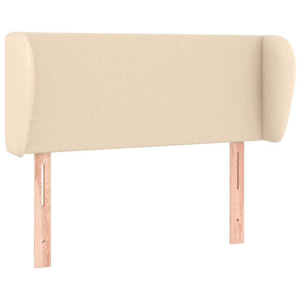 vidaXL Κεφαλάρι με Πτερύγια Κρεμ 103x23x78/88 εκ. Υφασμάτινο