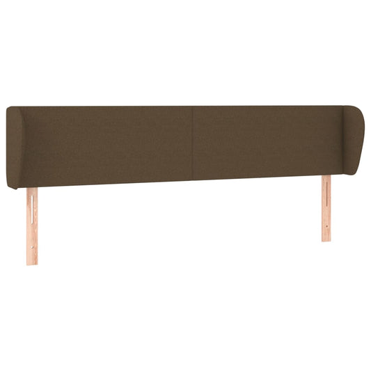 vidaXL Κεφαλάρι με Πτερύγια Σκούρο Καφέ 163x23x78/88 εκ. Υφασμάτινο