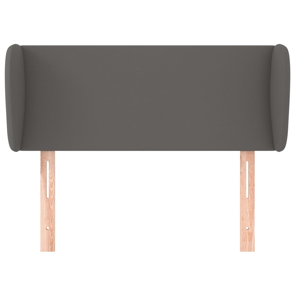 vidaXL Κεφαλάρι με Πτερύγια Γκρι 83x23x78/88 εκ. Συνθετικό Δέρμα