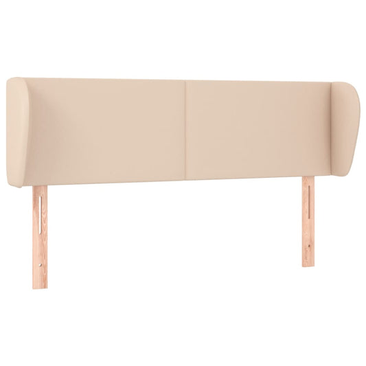vidaXL Κεφαλάρι με Πτερύγια Καπουτσίνο 147x23x78/88εκ. Συνθετικό Δέρμα