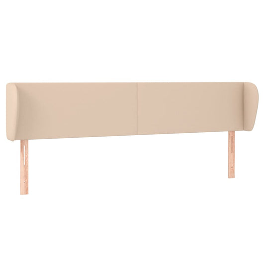 vidaXL Κεφαλάρι με Πτερύγια Καπουτσίνο 183x23x78/88εκ. Συνθετικό Δέρμα