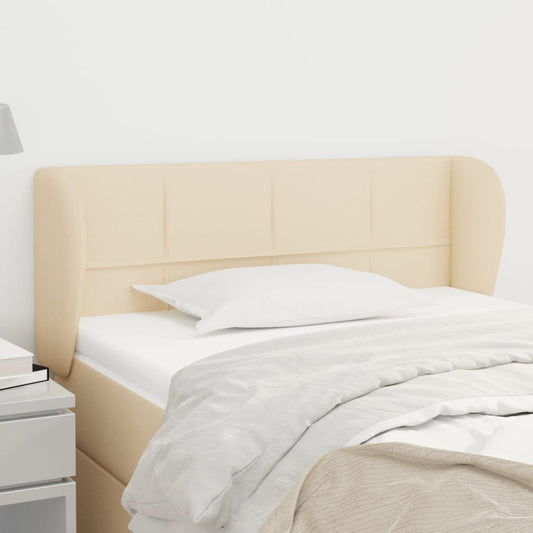 vidaXL Κεφαλάρι με Πτερύγια Κρεμ 83 x 23 x 78/88 εκ. Υφασμάτινο