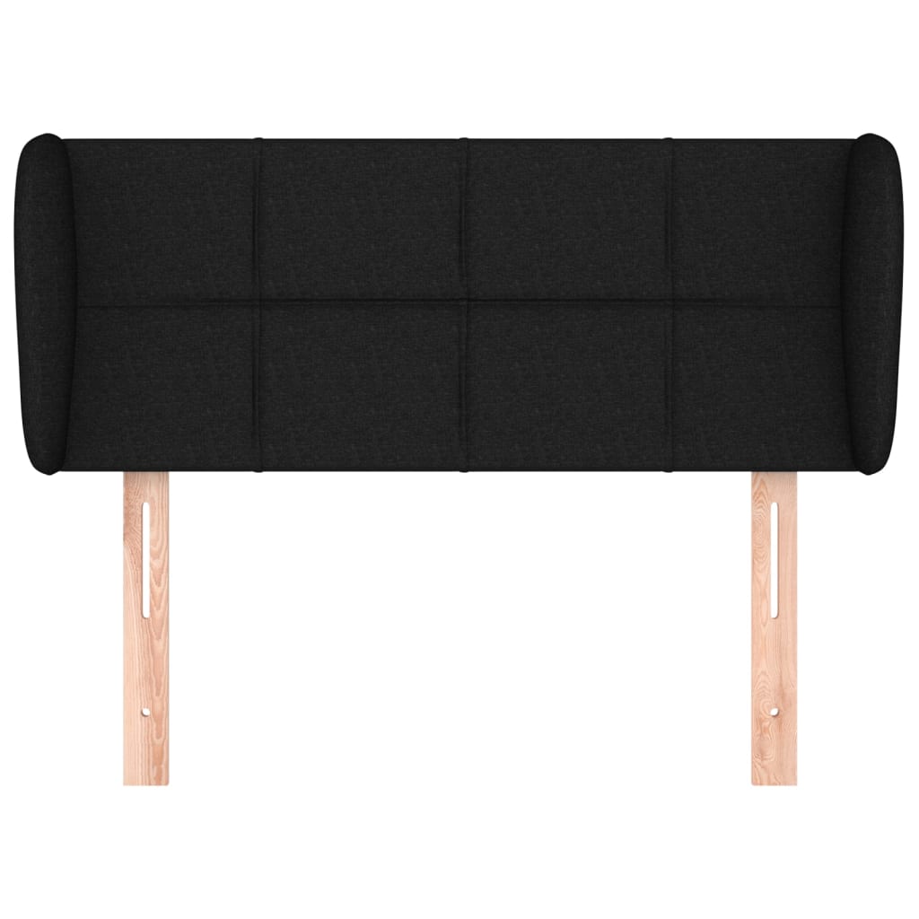 vidaXL Κεφαλάρι με Πτερύγια Μαύρο 93x23x78/88 εκ. Υφασμάτινο