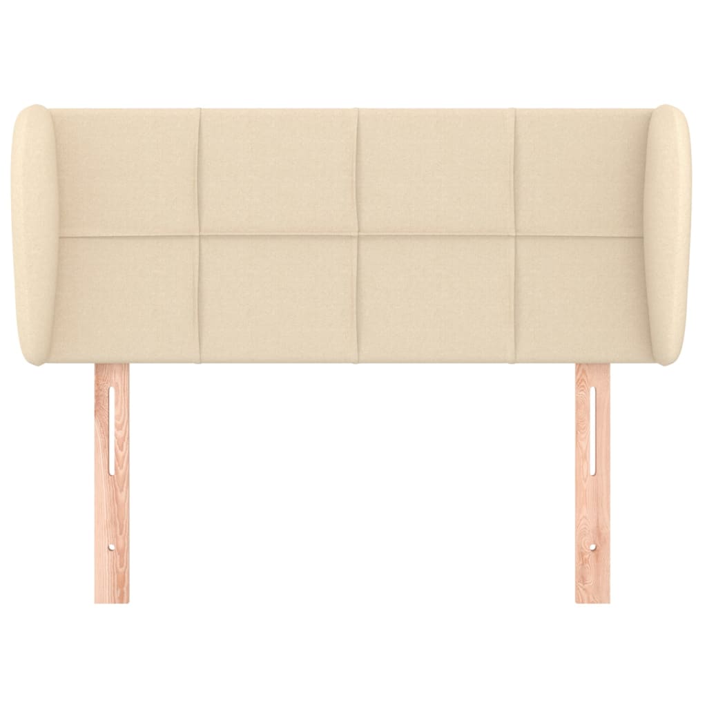 vidaXL Κεφαλάρι με Πτερύγια Κρεμ 103x23x78/88 εκ. Υφασμάτινο