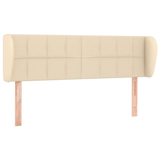 vidaXL Κεφαλάρι με Πτερύγια Κρεμ 147 x 23 x 78/88 εκ. Υφασμάτινο