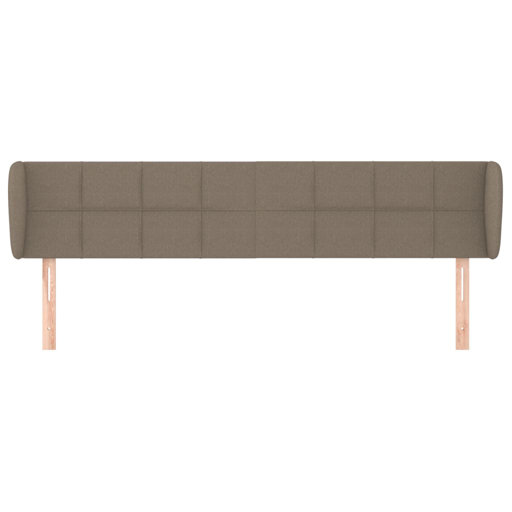 vidaXL Κεφαλάρι με Πτερύγια Taupe 203 x 23 x 78/88 εκ. Υφασμάτινο