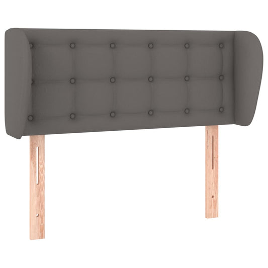 vidaXL Κεφαλάρι με Πτερύγια Γκρι 83x23x78/88 εκ. Συνθετικό Δέρμα