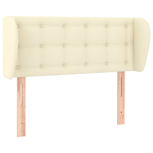 vidaXL Κεφαλάρι με Πτερύγια Κρεμ 93x23x78/88 εκ. Συνθετικό Δέρμα