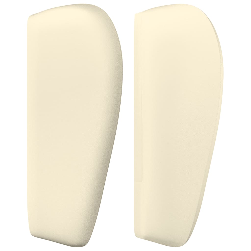 vidaXL Κεφαλάρι με Πτερύγια Κρεμ 93x23x78/88 εκ. Συνθετικό Δέρμα
