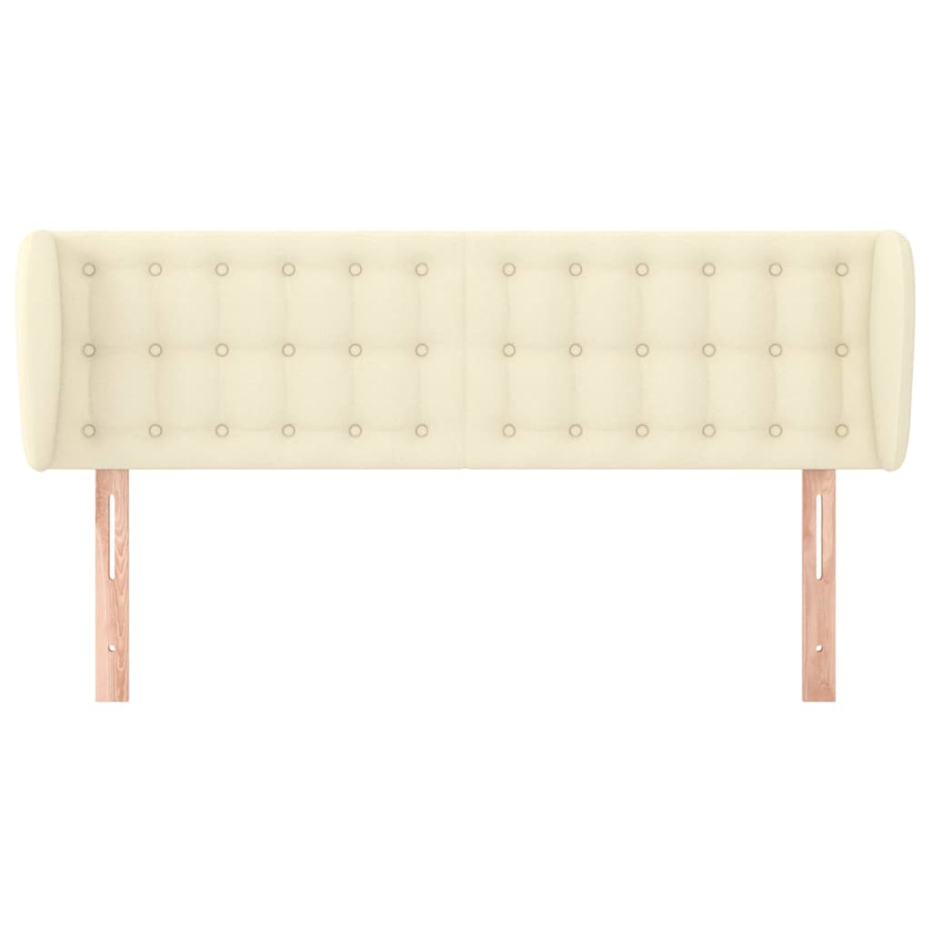 vidaXL Κεφαλάρι με Πτερύγια Κρεμ 147x23x78/88 εκ. Συνθετικό Δέρμα