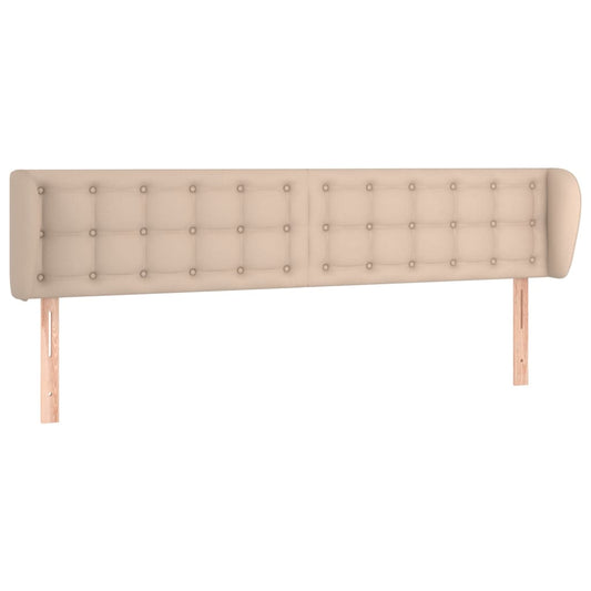 vidaXL Κεφαλάρι με Πτερύγια Καπουτσίνο 163x23x78/88εκ. Συνθετικό Δέρμα