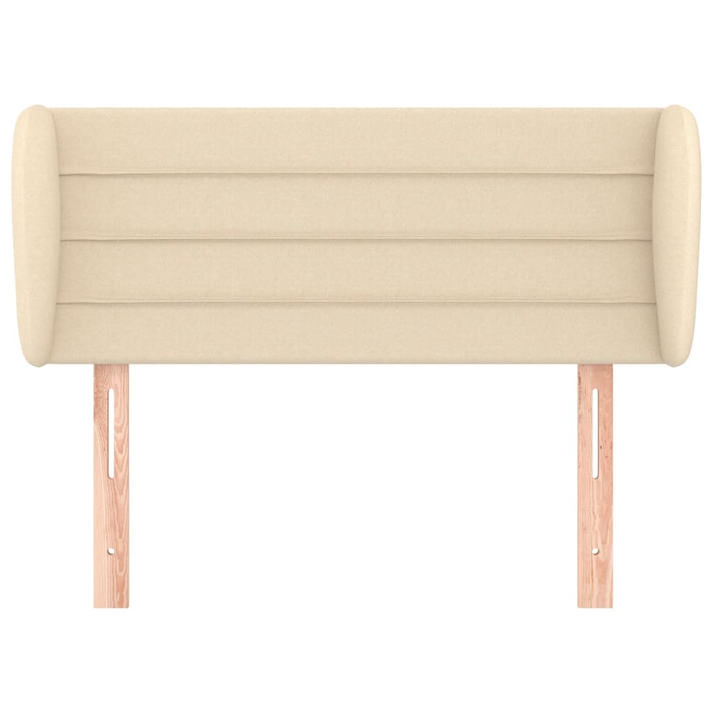 vidaXL Κεφαλάρι με Πτερύγια Κρεμ 83 x 23 x 78/88 εκ. Υφασμάτινο