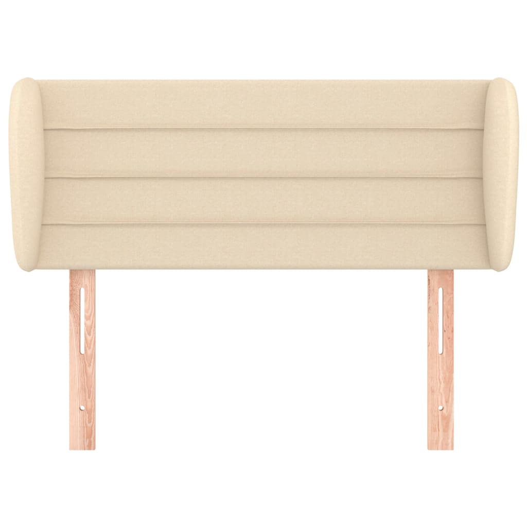 vidaXL Κεφαλάρι με Πτερύγια Κρεμ 93x23x78/88 εκ. Υφασμάτινο