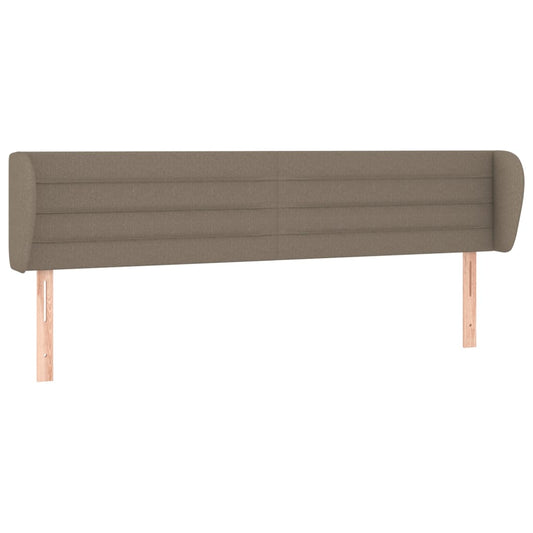 vidaXL Κεφαλάρι με Πτερύγια Taupe 203 x 23 x 78/88 εκ. Υφασμάτινο