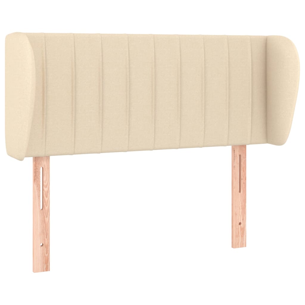 vidaXL Κεφαλάρι με Πτερύγια Κρεμ 83 x 23 x 78/88 εκ. Υφασμάτινο