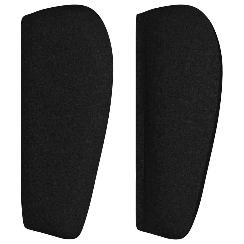 vidaXL Κεφαλάρι με Πτερύγια Μαύρο 147 x 23 x 78/88 εκ. Υφασμάτινο