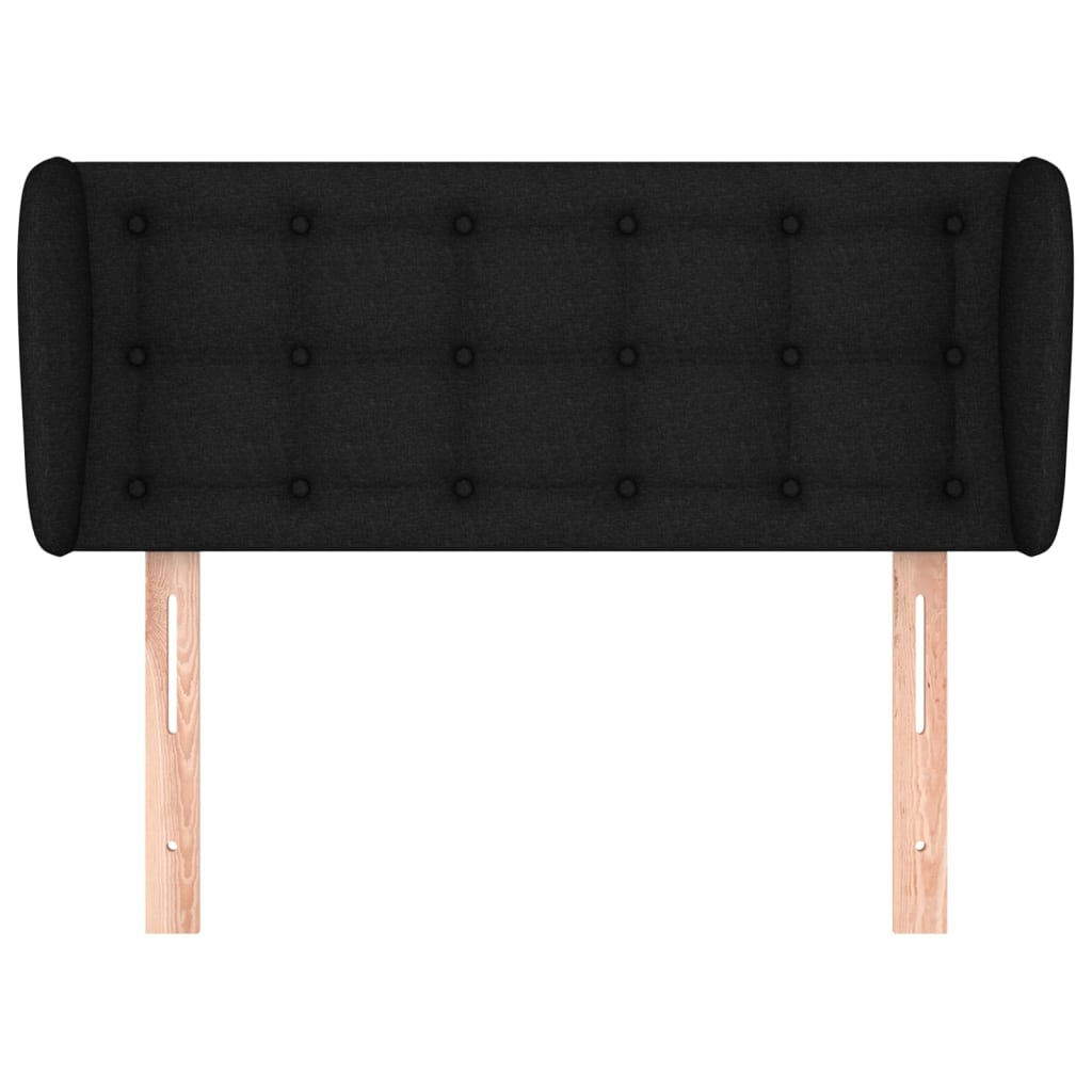 vidaXL Κεφαλάρι με Πτερύγια Μαύρο 83 x 23 x 78/88 εκ. Υφασμάτινο