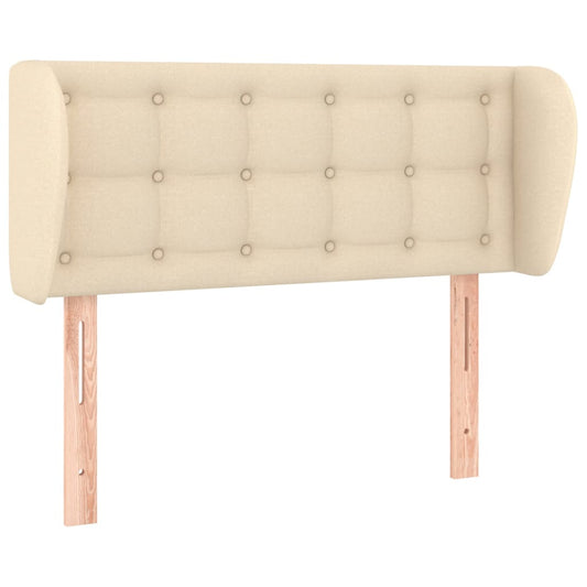 vidaXL Κεφαλάρι με Πτερύγια Κρεμ 93x23x78/88 εκ. Υφασμάτινο