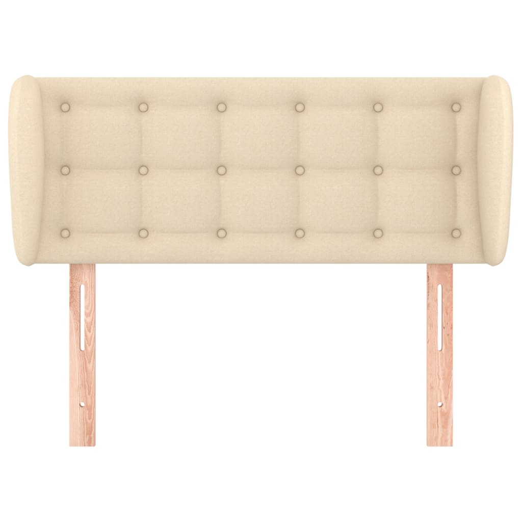 vidaXL Κεφαλάρι με Πτερύγια Κρεμ 93x23x78/88 εκ. Υφασμάτινο