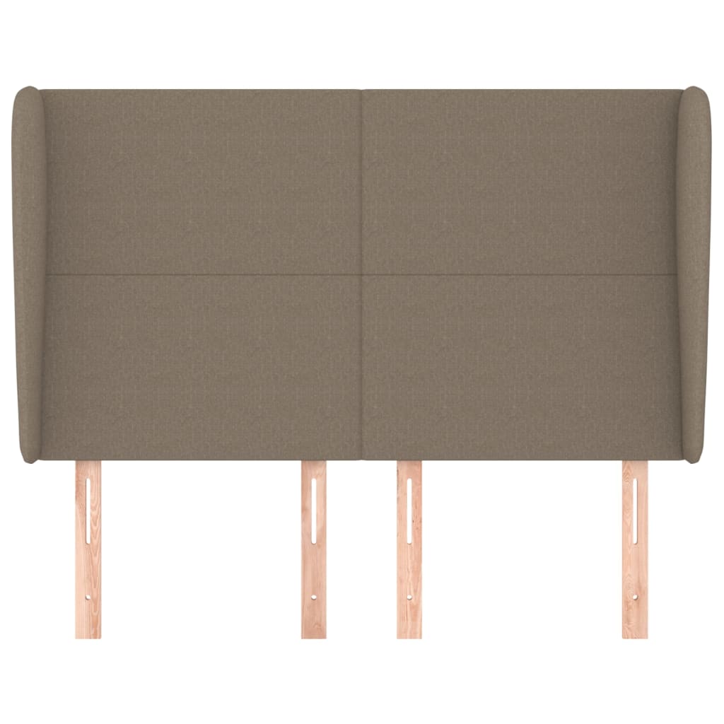 vidaXL Κεφαλάρι με Πτερύγια Taupe 147x23x118/128 εκ. Υφασμάτινο