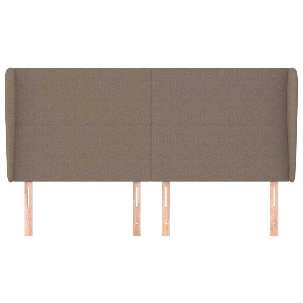 vidaXL Κεφαλάρι με Πτερύγια Taupe 163x23x118/128 εκ. Υφασμάτινο