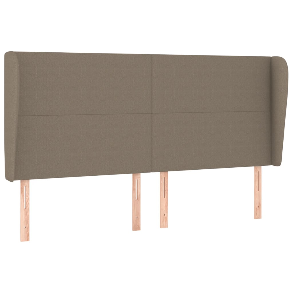 vidaXL Κεφαλάρι με Πτερύγια Taupe 183x23x118/128 εκ. Υφασμάτινο