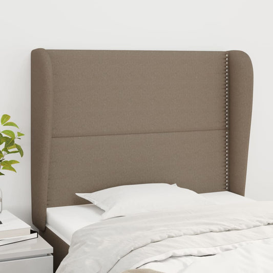 vidaXL Κεφαλάρι με Πτερύγια Taupe 93 x 23 x 118/128 εκ. Υφασμάτινο