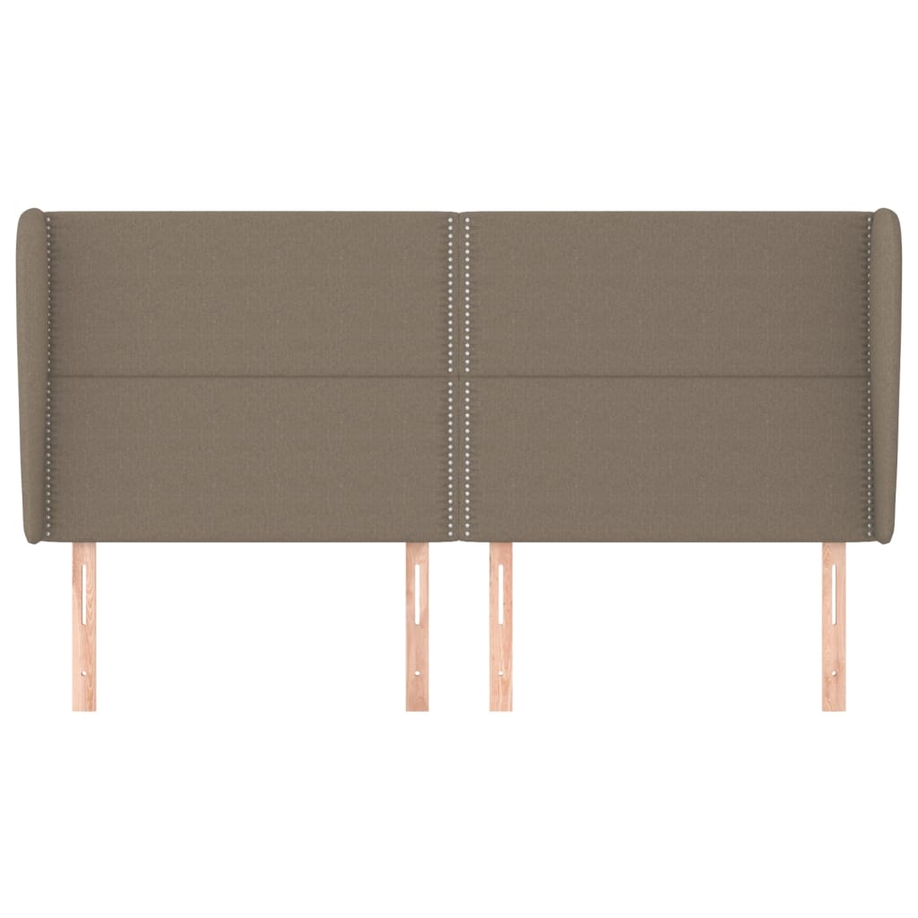vidaXL Κεφαλάρι με Πτερύγια Taupe 183x23x118/128 εκ. Υφασμάτινο