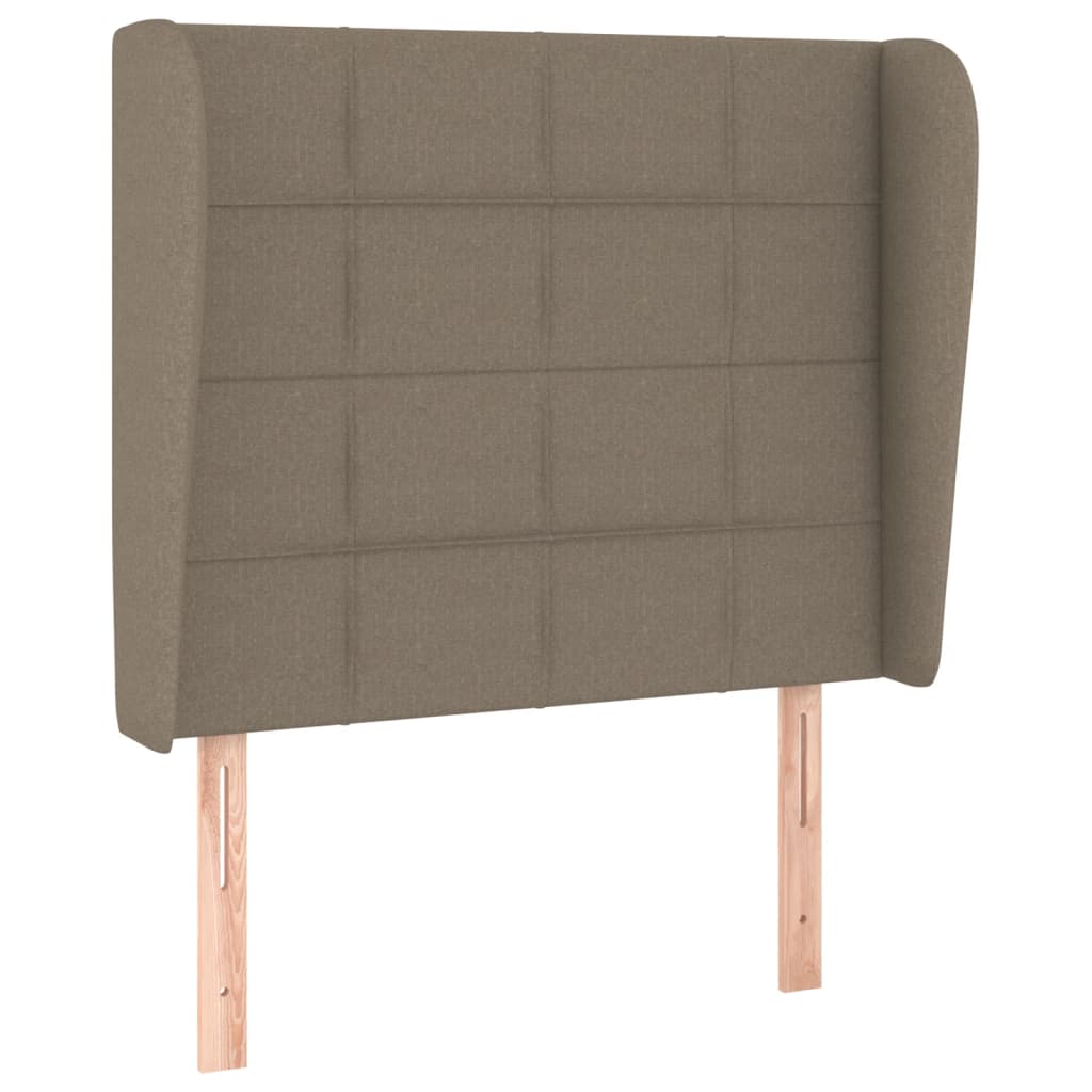 vidaXL Κεφαλάρι με Πτερύγια Taupe 103x23x118/128 εκ. Υφασμάτινο