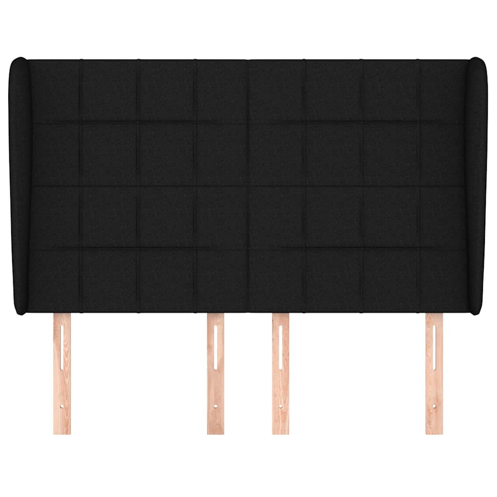 vidaXL Κεφαλάρι με Πτερύγια Μαύρο 147x23x118/128 εκ. Υφασμάτινο