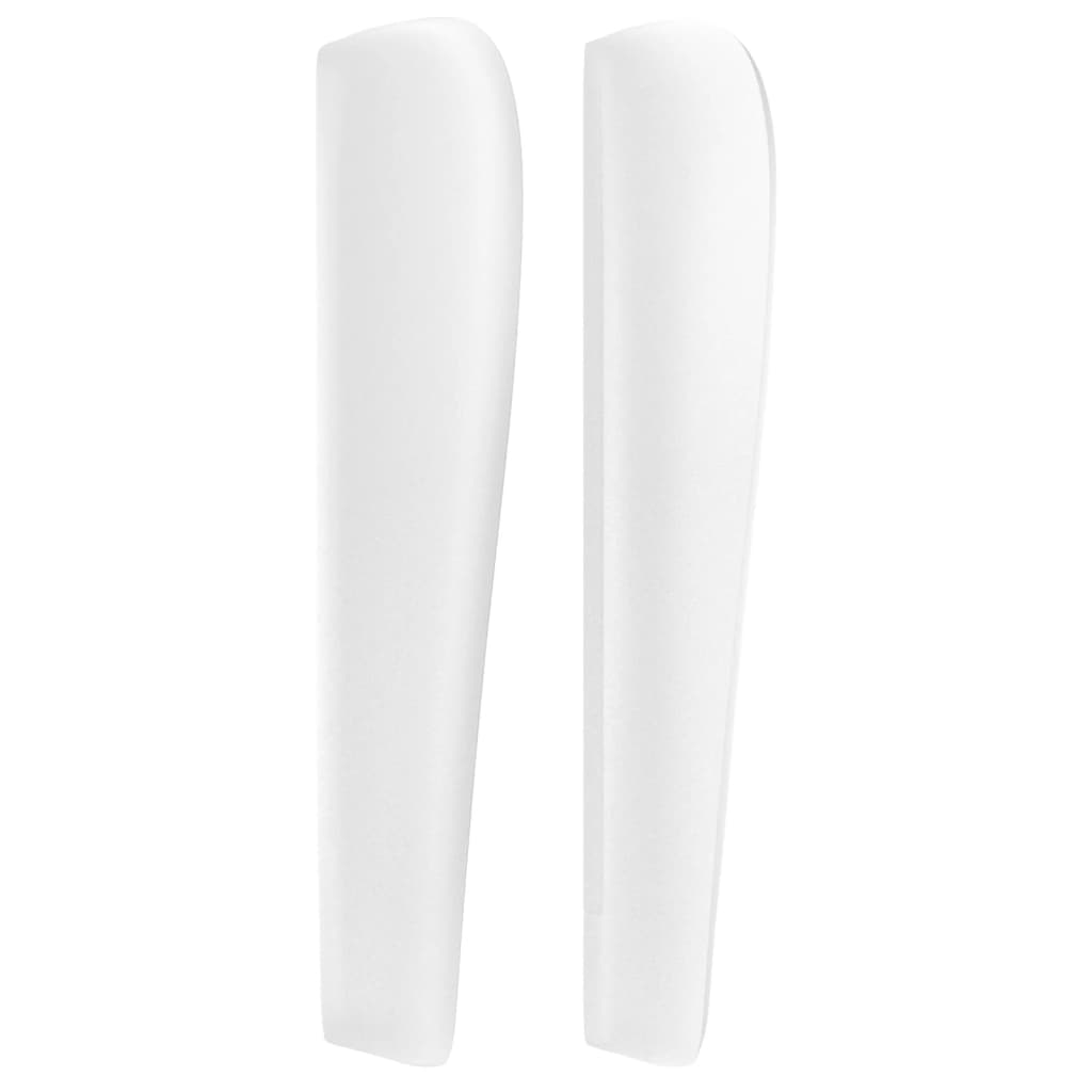 vidaXL Κεφαλάρι με Πτερύγια Λευκό 83x23x118/128 εκ. Συνθετικό Δέρμα