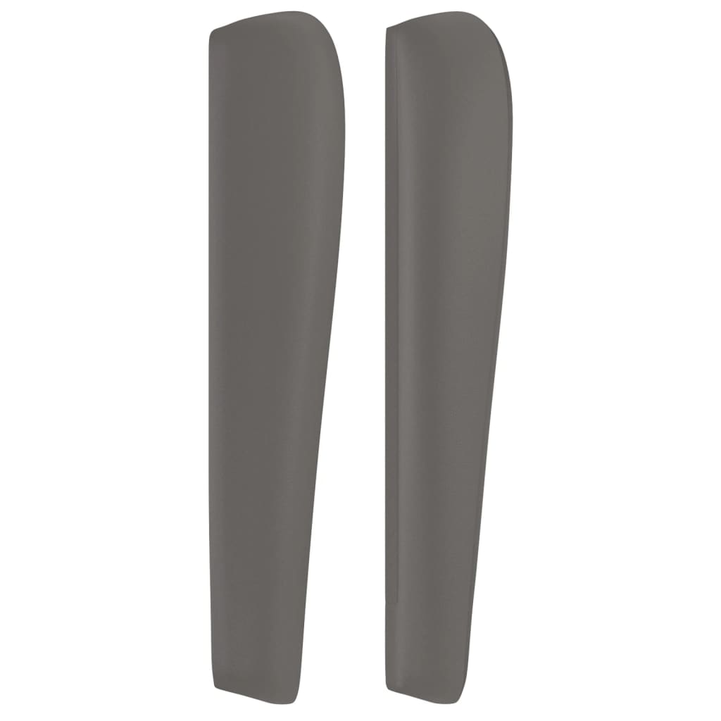 vidaXL Κεφαλάρι με Πτερύγια Γκρι 83x23x118/128 εκ. Συνθετικό Δέρμα